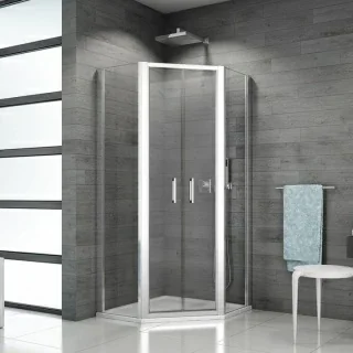 Cabina dus pentagonala SanSwiss Top-Line 90x90xH190 cm