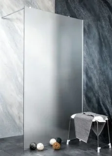 Cabina dus Walk-In Sanotechnik Sanoflex Crom Print Ceramic 88xH195 cm, sticla mata