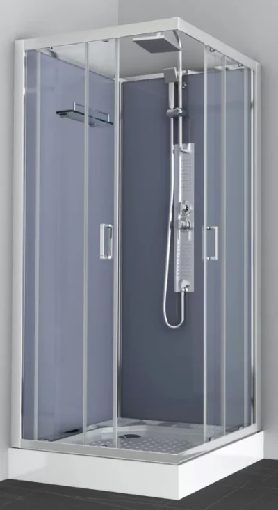 Cabina de dus patrata Sanotechnik cu hidromasaj 90x90xH225 cm