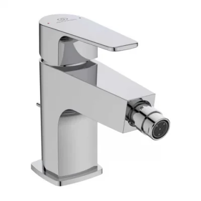 Baterie bideu Ideal Standard Cerafine D crom lucios cu ventil