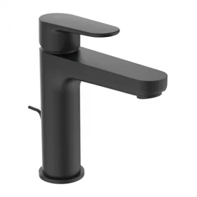 Baterie lavoar Ideal Standard Cerafine O H120 negru mat cu ventil metalic