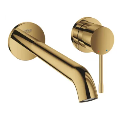 Baterie lavoar incastrata Grohe Essence pipa 23 cm auriu lucios Cool Sunrise