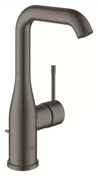 Baterie lavoar Grohe Essence, marimea L, ventil, mat, grafit