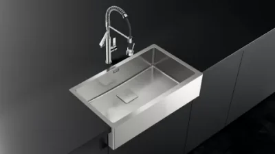 Chiuveta bucatarie Teka front inox masiv, 795x468mm, adancime cuva 20cm, SilentSmart