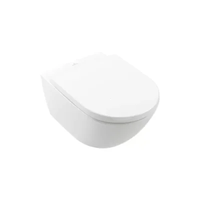 Set vas WC suspendat Villeroy&Boch Subway 3.0 CeramicPlus TwistFlush alb cu capac softclose