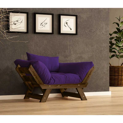 Fotoliu de gradina, Hanah Home, CPT8137-140, Nuc / Mov