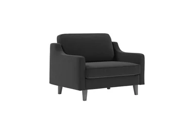 Fotoliu, Atelier del Sofa, 918CMF1127, Otel, Gri noapte / Nuc