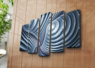 Tablou decorativ, 5PATK-245, 19 x 70 cm, Multicolor