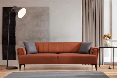Canapea extensibila 3 locuri, Atelier del Sofa, 560ARE2243, Caramiziu