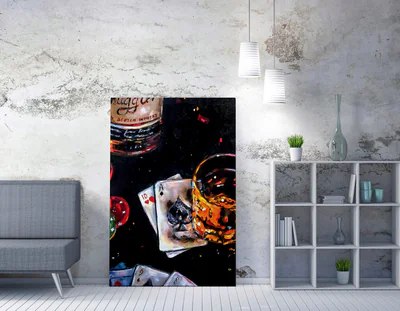 Tablou decorativ, WY251 (50 x 70), Canvas imprimat, Multicolor