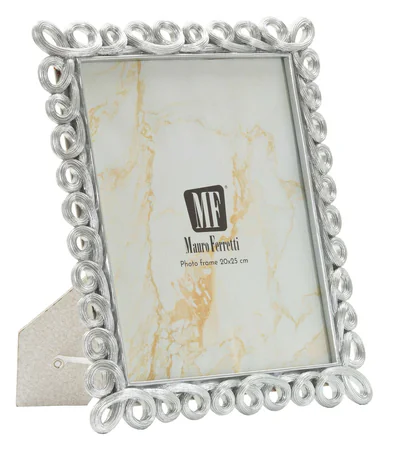 Rama foto Hollow, Mauro Ferretti, 20x25 cm, polirasina/sticla, argintiu