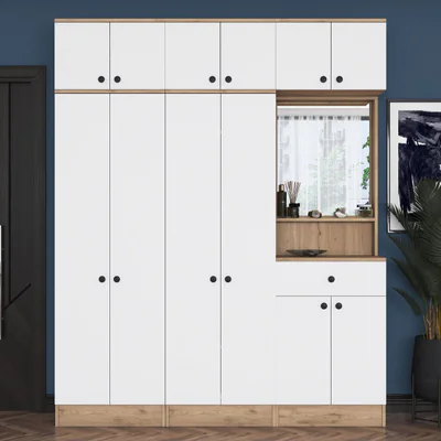 Cuier de perete, Hanah Home, EA142, Nuc/Alb