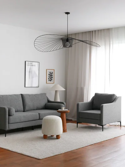 Canapea 3 locuri, Atelier del Sofa, 383EVN1251, Gri