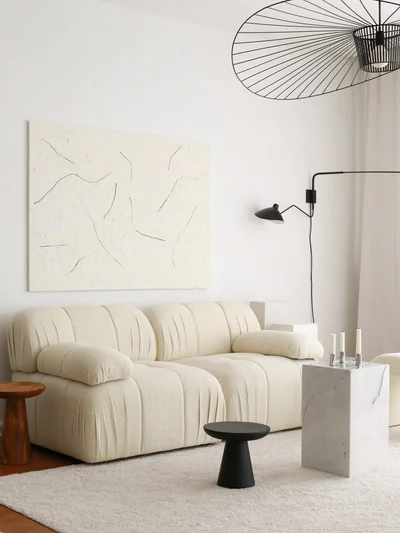 Canapea 2 locuri, Atelier del Sofa, 383EVN1248, Alb