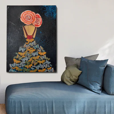 Tablou decorativ, OPG2055504995, Cadru: 100% LEMN (grosime: 3 cm), Multicolor