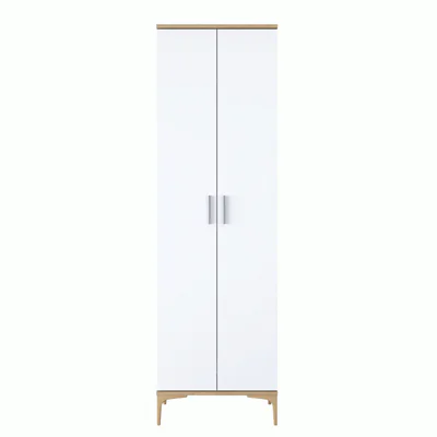 Cuier de perete, Hanah Home, EA111, 60x198.6x37.5 cm, Nuc/Alb