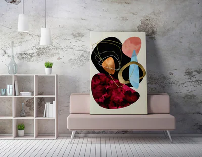 Tablou decorativ, WY245 (50 x 70), Canvas imprimat, Multicolor