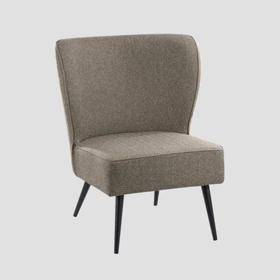 Fotoliu Abrazo, Homla, 75.5x71x86 cm, metal/poliester, maro