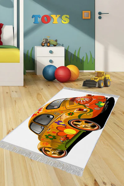 Covor pentru copii, ELS571, 80x300 cm, Multicolor