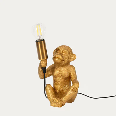 Lampa de masa Atta, Homla, 14x11.5x20.5 cm, 40W, 1x E14, polirasina/metal, auriu