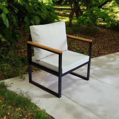 Fotoliu de gradina, Hanah Home, CPT5541-80, 70x75x62 cm, Bej