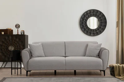 Canapea extensibila 3 locuri, Atelier del Sofa, 560ARE2229, Gri